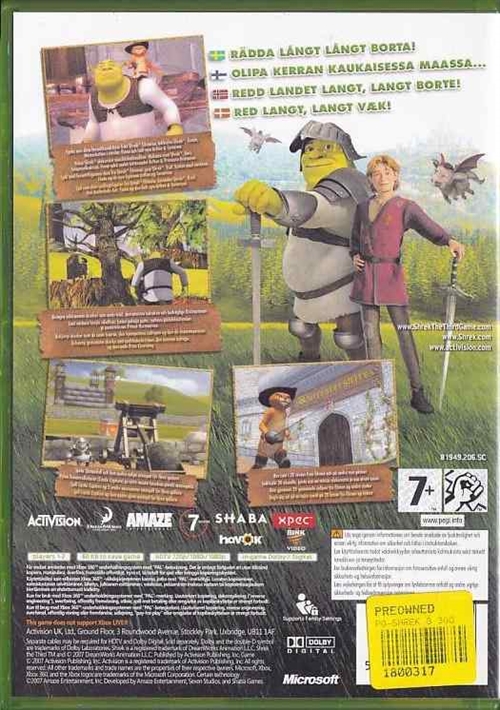 Shrek Den Tredje - Shrek Kolmas - XBOX 360 (B Grade) (Genbrug)
